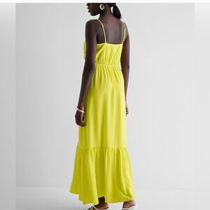 New  Bright Yellow EXPRESS Maxi Dress XS